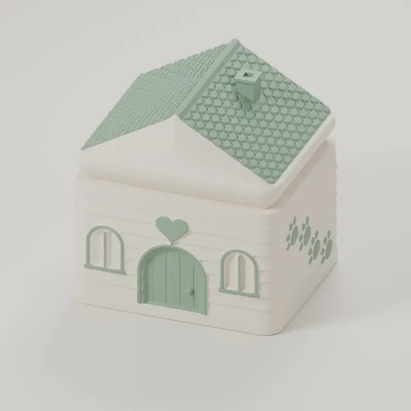 Render of the forever home box with its lid on