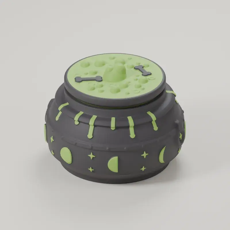 Render of the witching hour cauldron with its lid on