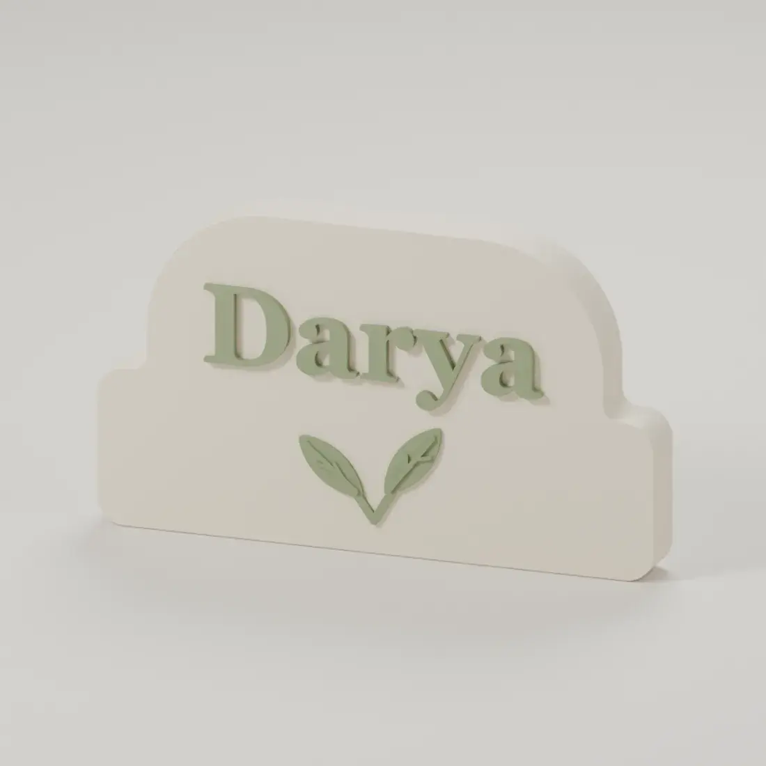 Render of the spring name plaque