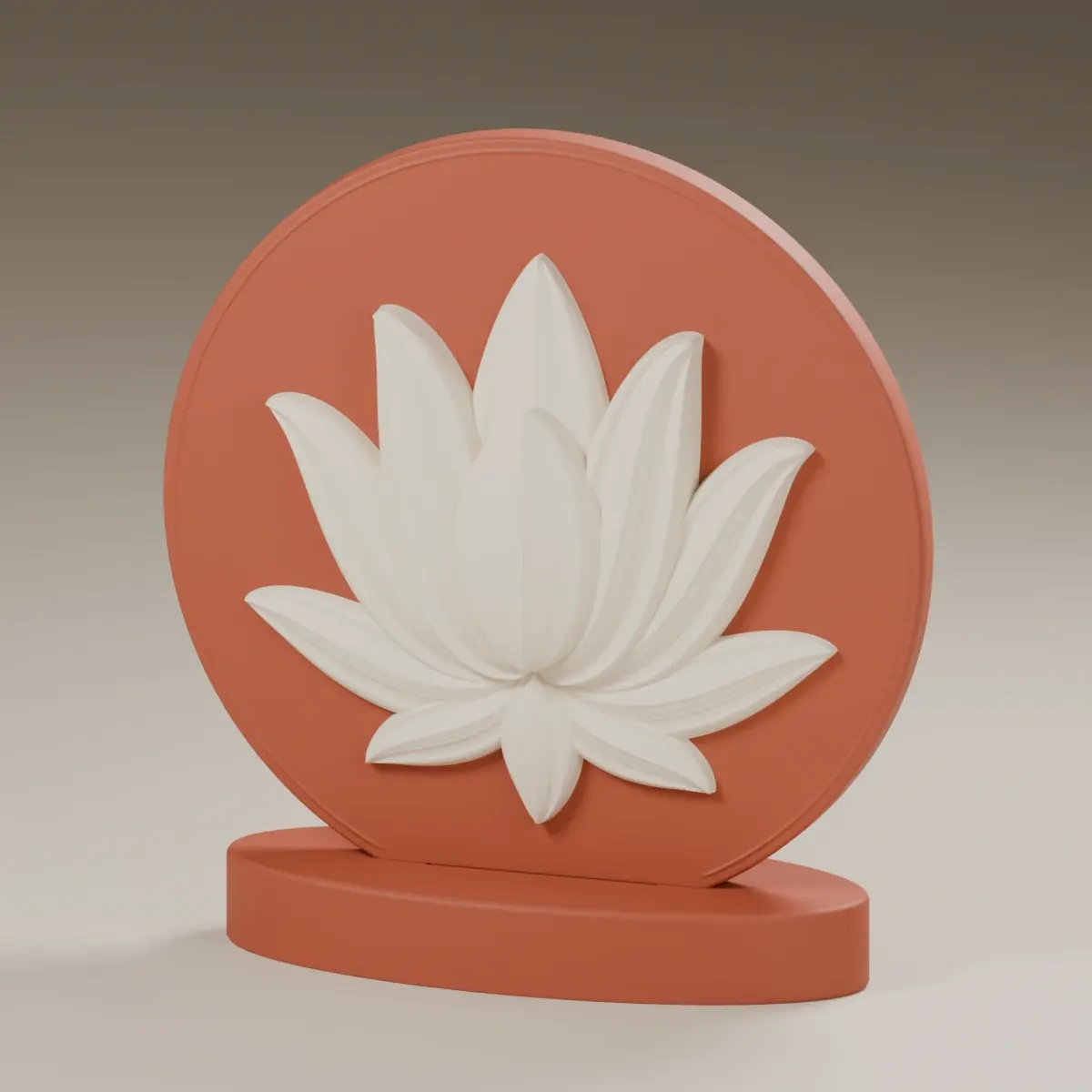 Render of the lotus display