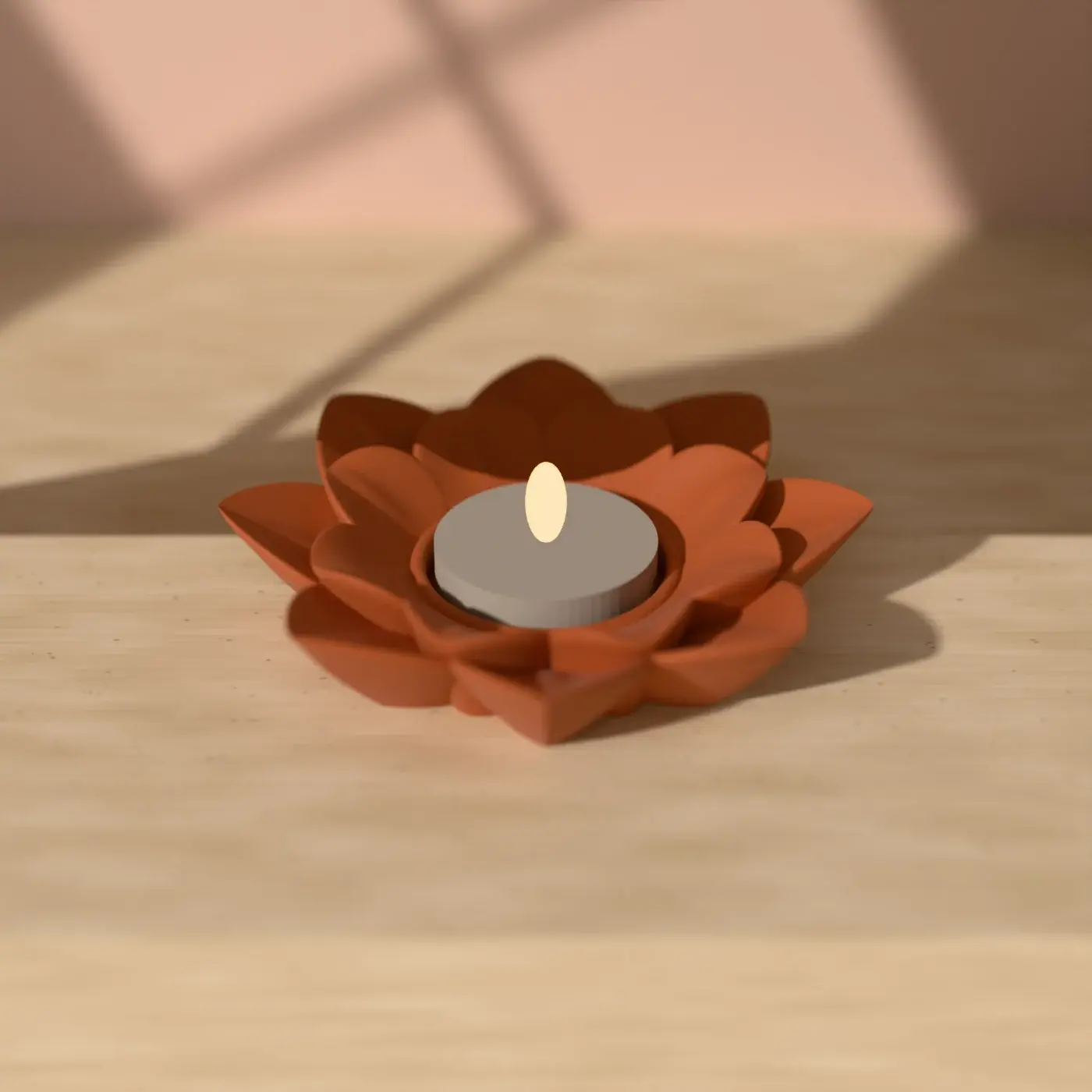 The lotus LED diya holder