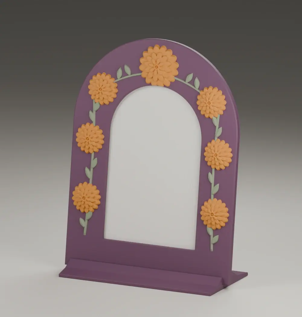 Render of the marigold memory frame