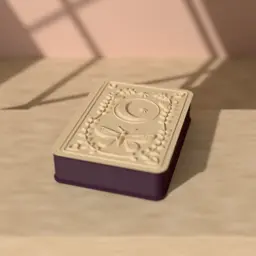 The Midnight Grimoire box in Plum & Ivory