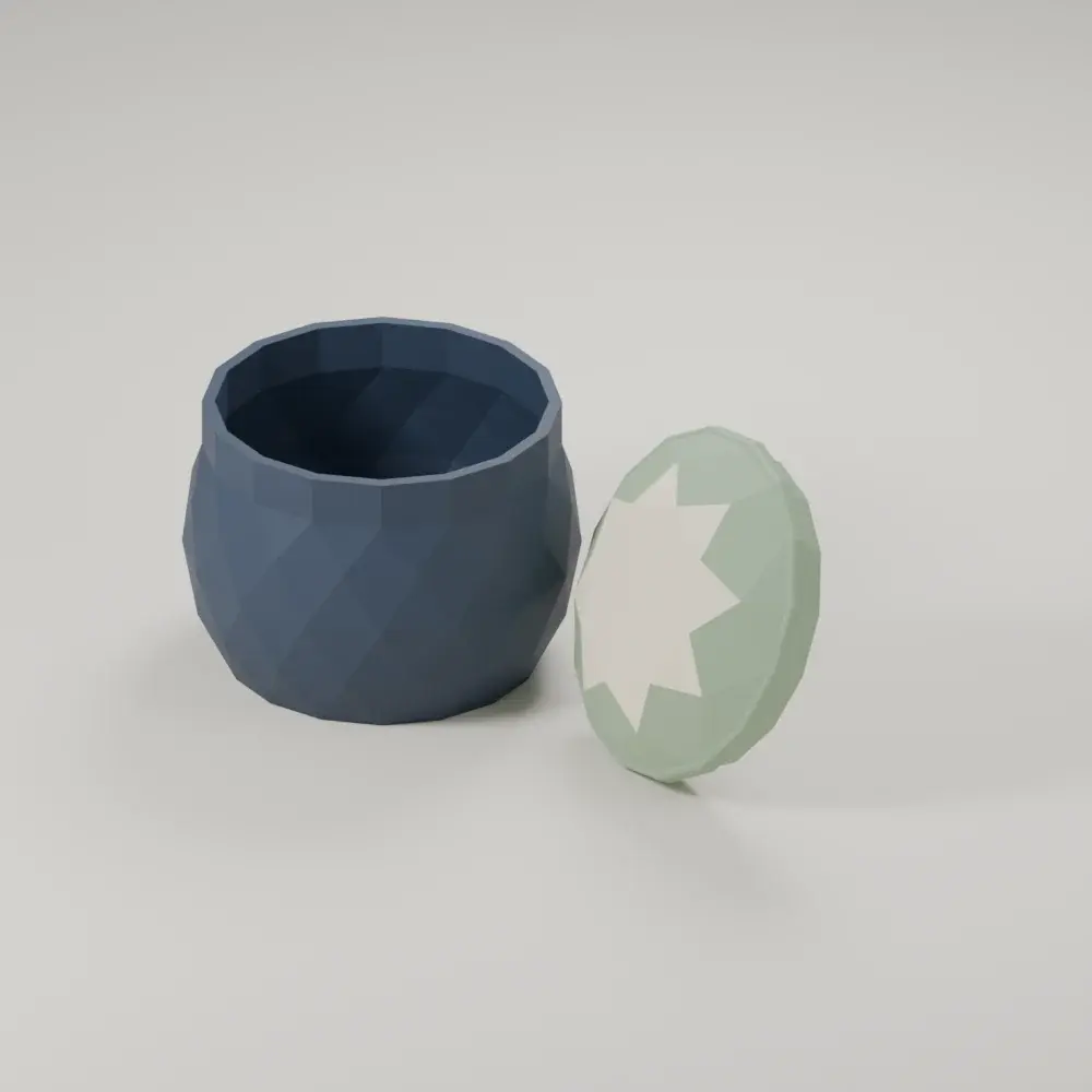 Render of the cut gem box
