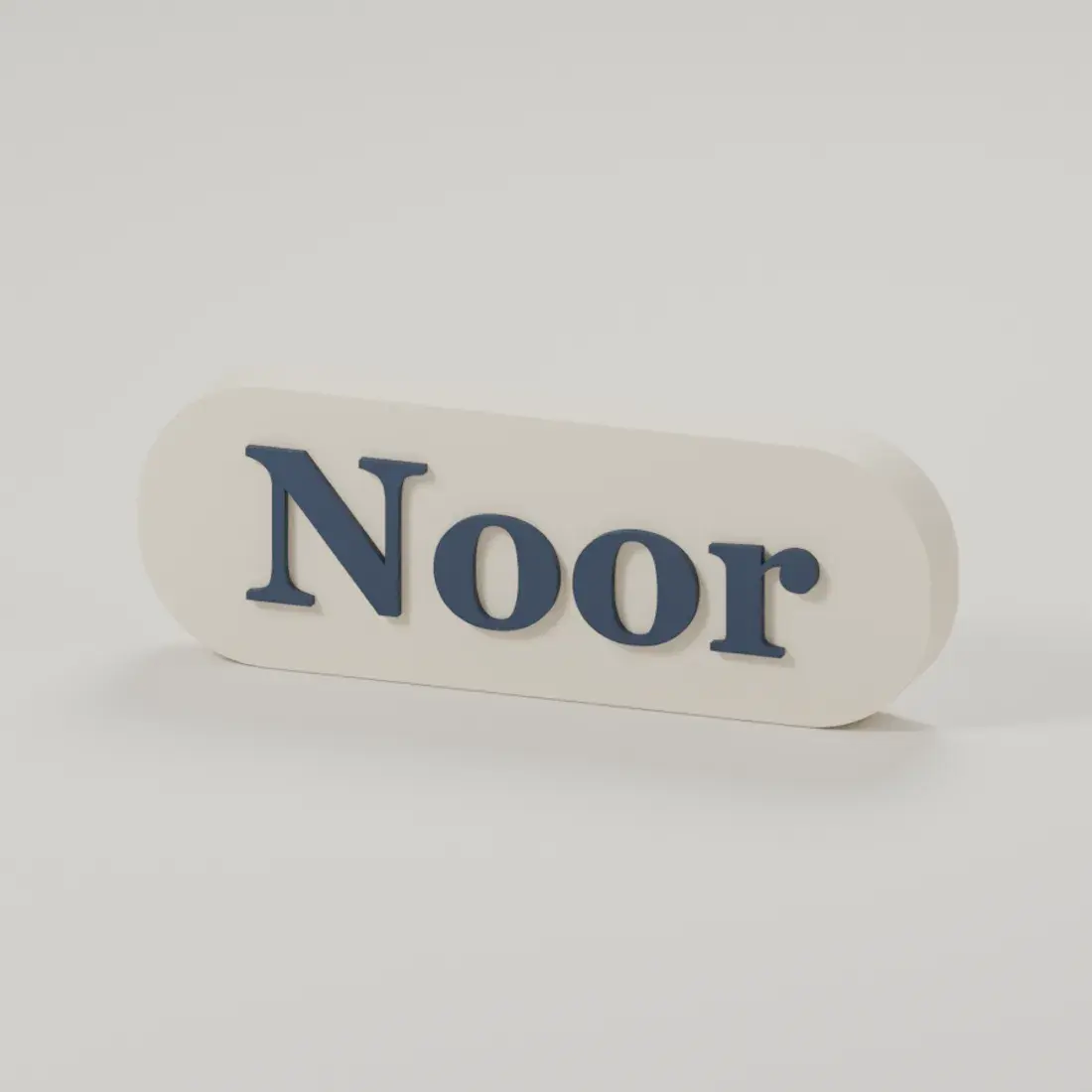 Render of the personal place name