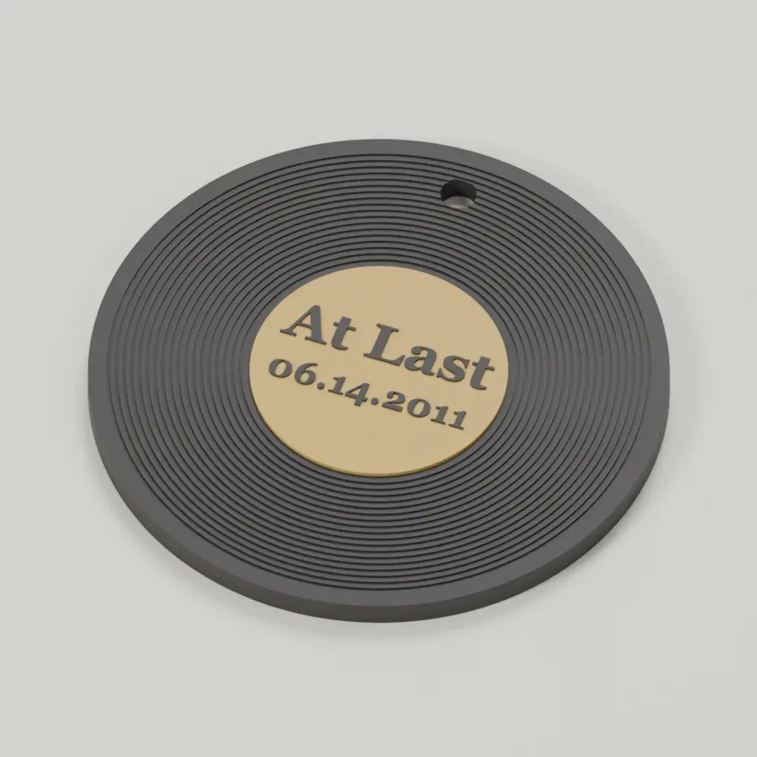 Render of the record keepsake medallions