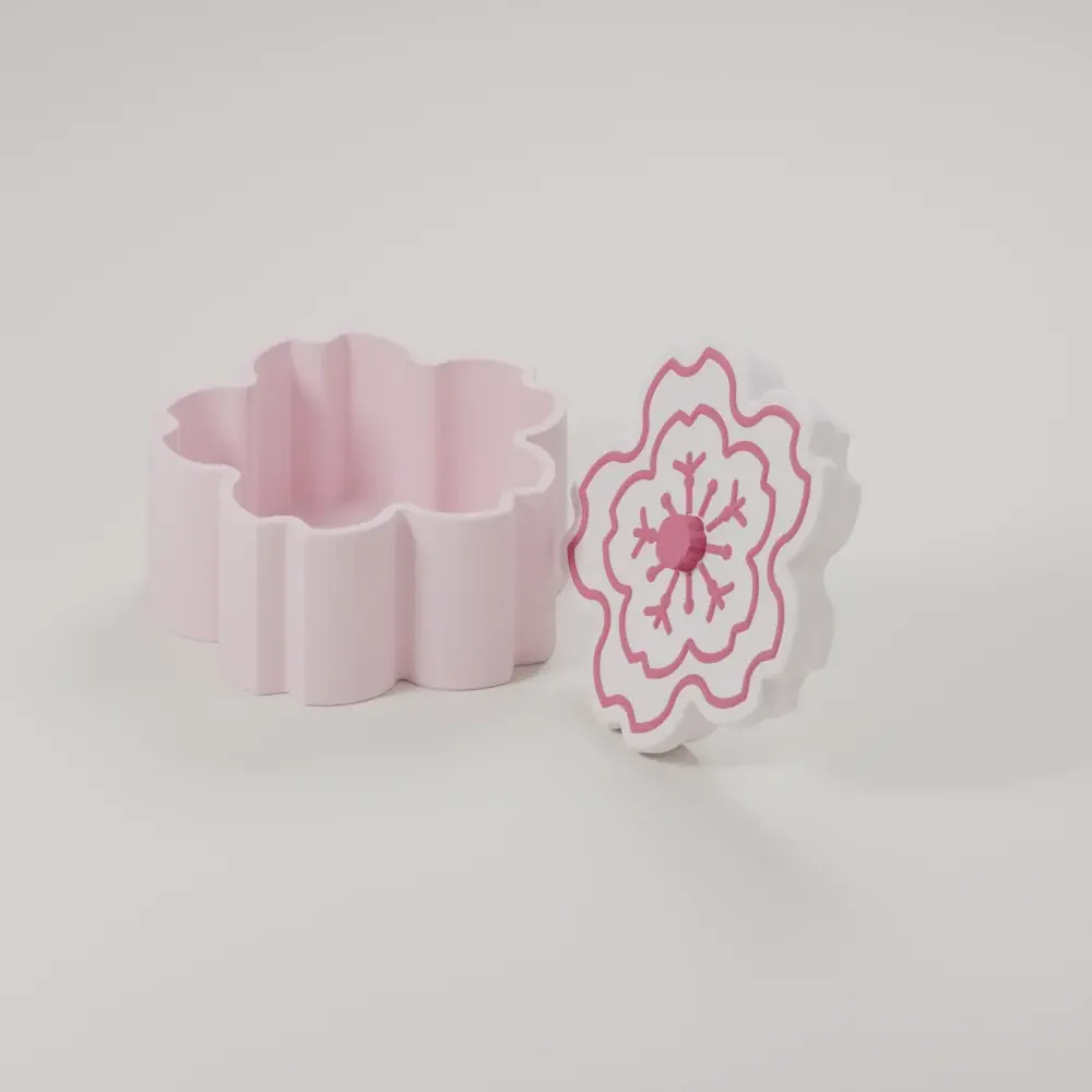 Render of the cherry blossom box