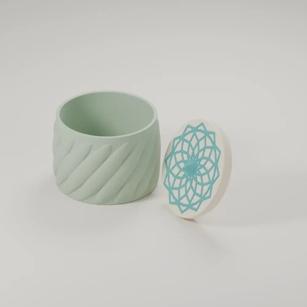 Render of the shamseh box