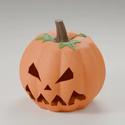 The Twilight Pumpkin lantern in Pumpkin orange, stem brown & leaf green