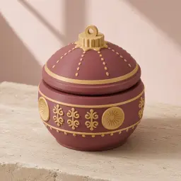 The bauble keepsake box in Burgundy & gold