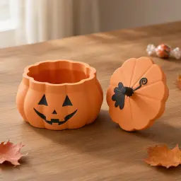 The jack-o’-lantern box in Orange & black