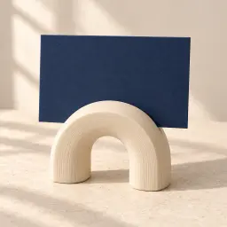 The arch card stand in Ivory