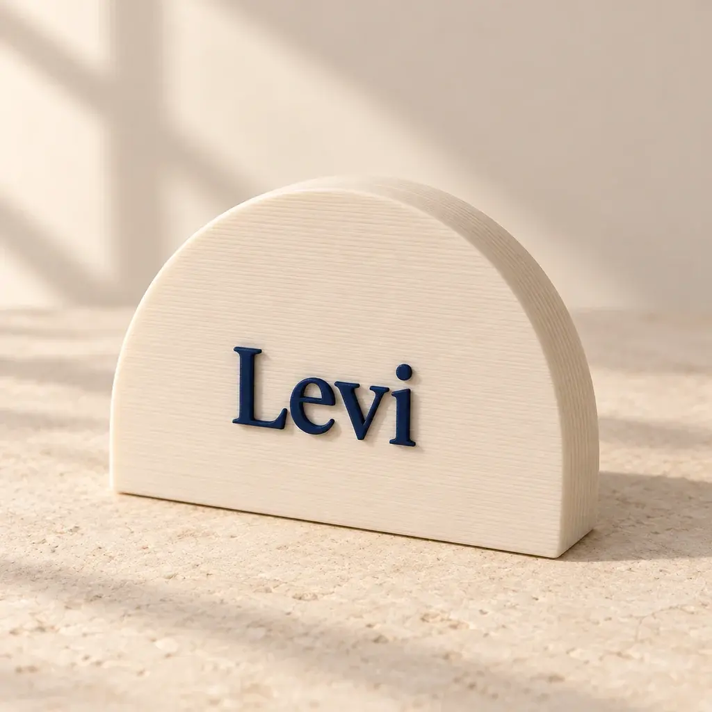Family name plaque, shown in its collection palette.