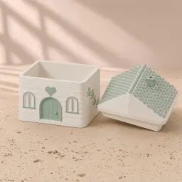 The forever home box in Cream & sage