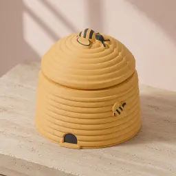 The honey skep box in Honey gold & black