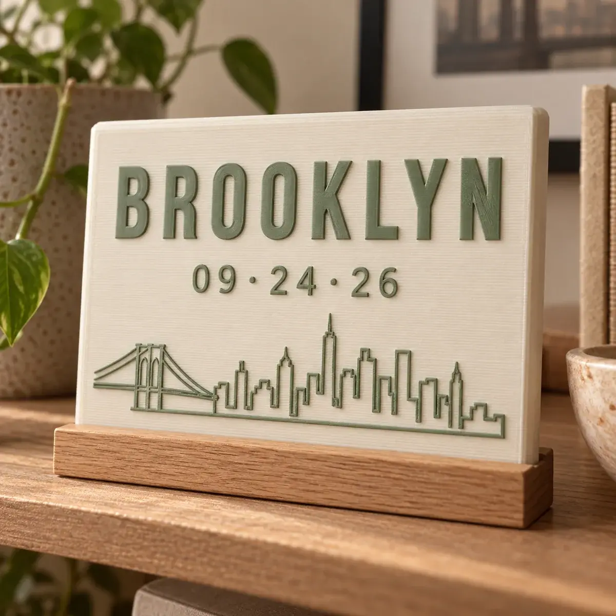 The date & place tile