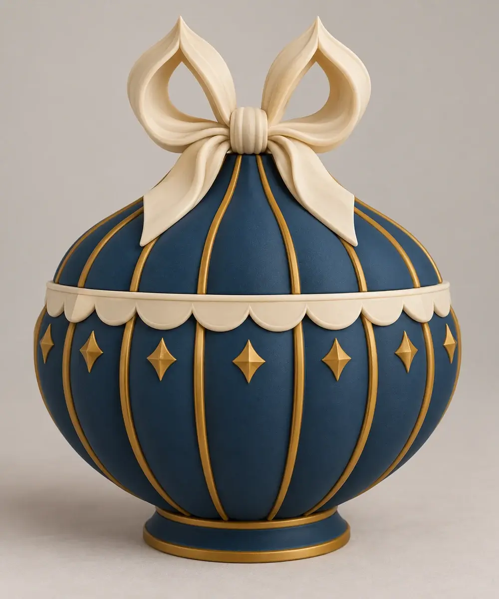 Original concept illustration for Ribbon Ornament Keepsake Box