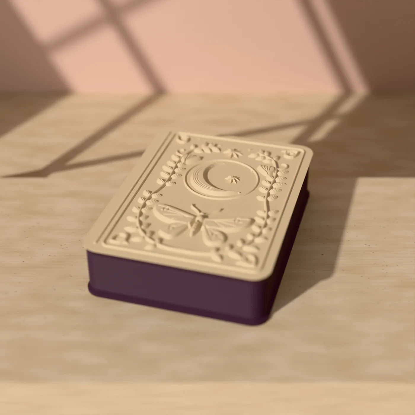 The Midnight Grimoire box in Plum & Ivory