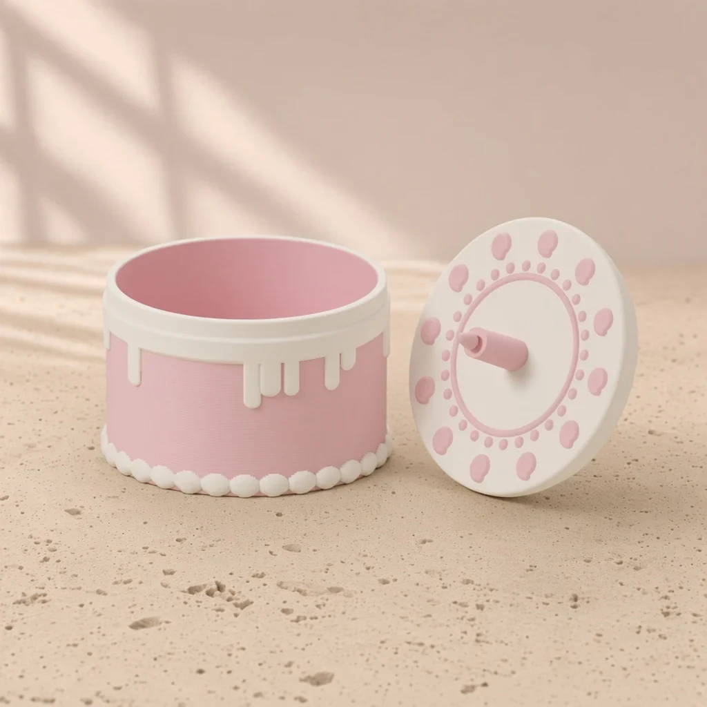 The layer cake box in Strawberry & cream