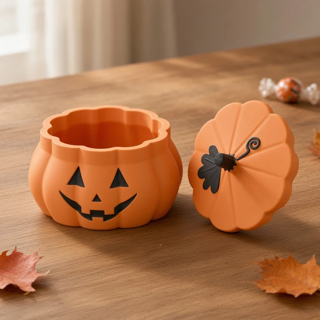 The jack-o’-lantern box in Orange & black