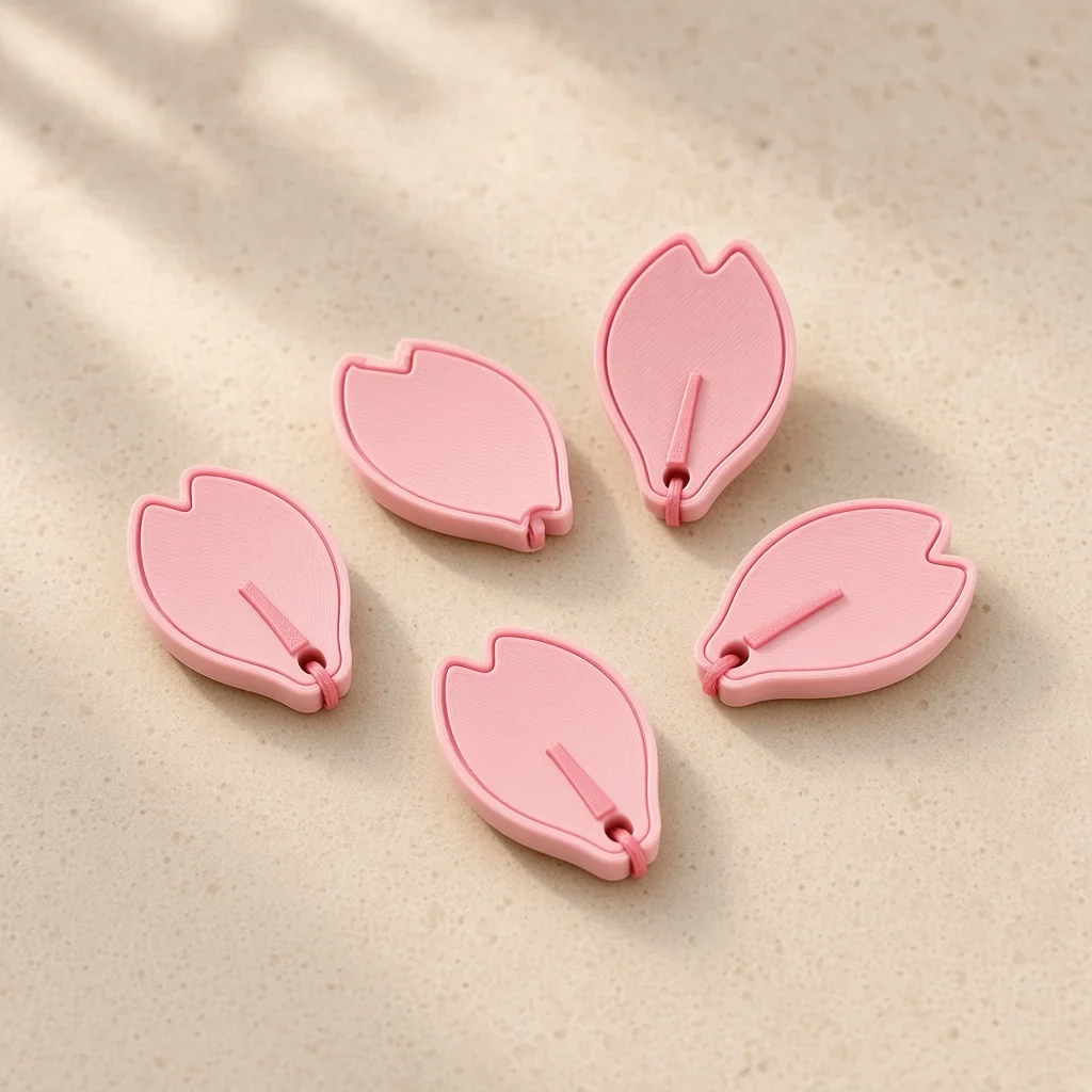 The sakura petal keepsakes in Sakura & deep pink