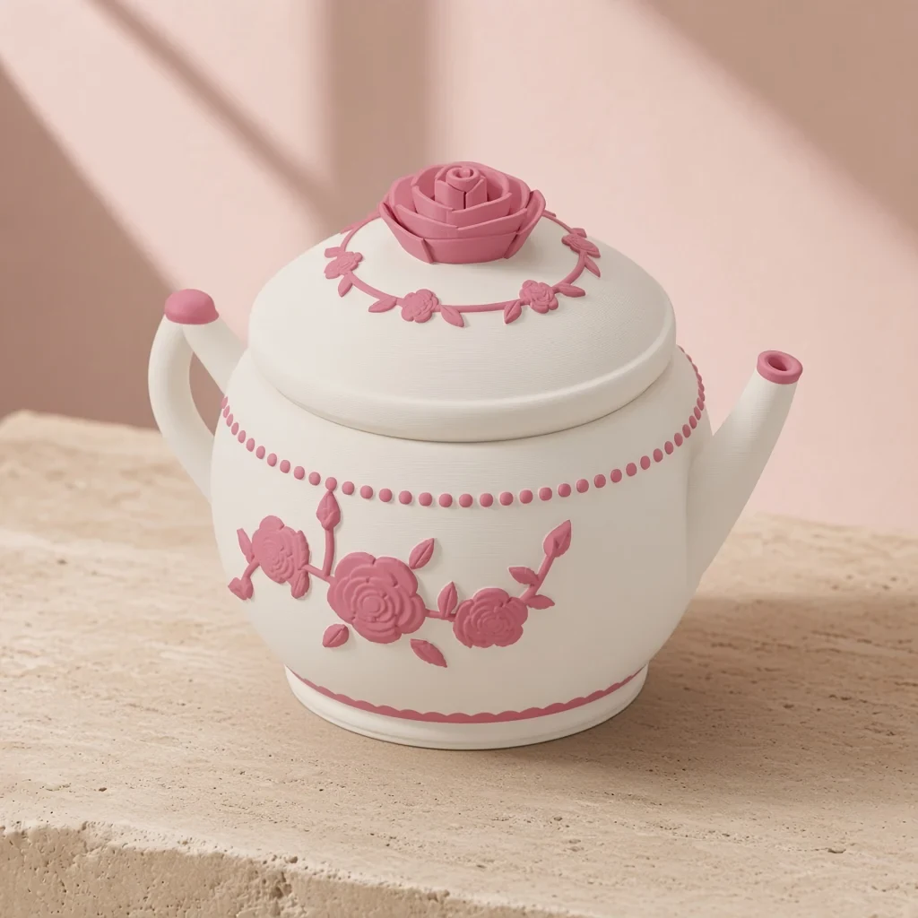 The rose teapot box in Porcelain & rose