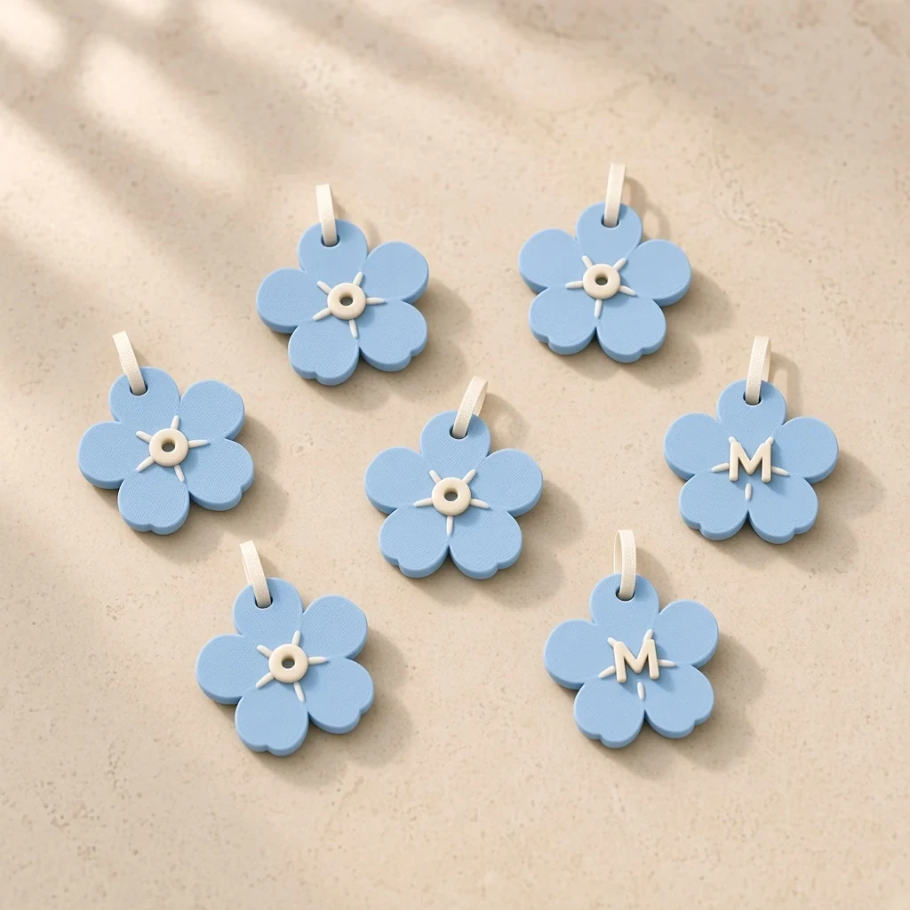The forget-me-not keepsakes in Forget-me-not & ivory